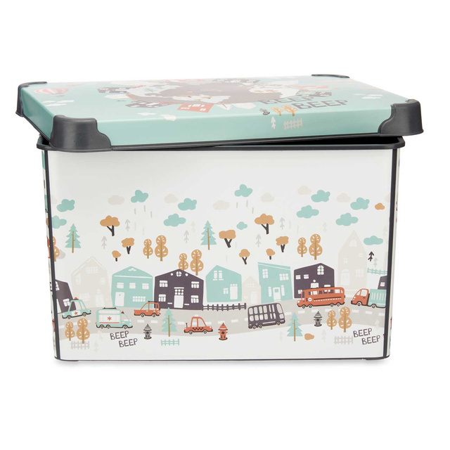 Cutie pentru jucării cu capac BEEP BEEP, 22 l