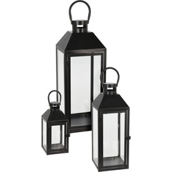 Set felinare decorative din metal, 3 dimensiuni incluse