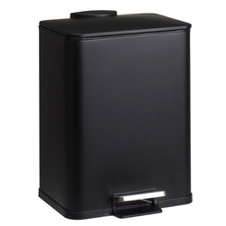 Coș de gunoi metalic DELTA, negru, 20 l