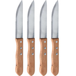 Cuțite pentru friptură cu mâner din lemn, 4 buc.