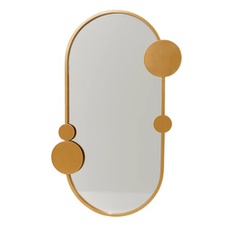 Oglindă de perete SAANA cu decorațiuni geometrice, 46 x 76 cm