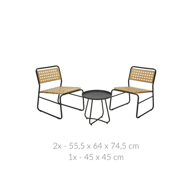 Set mobilier de gradina cu finisaj ratan