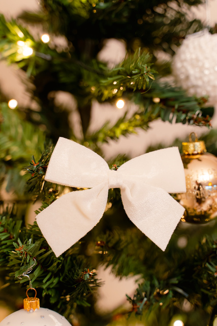 Fundite pentru brad, stofa, 3 bucati, 10 x 9 cm