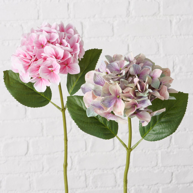 Hortensie artificială pe tulpină, 46 cm