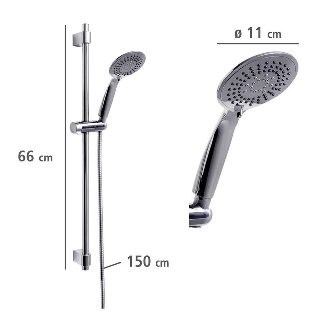 Cap de dus YOUNG LINE, inox, lucios, WENKO