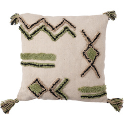 Perna decorativa din bumbac cu ciucuri, 45 x 45 cm