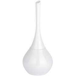 Recipient pentru perie FLAKON + perie WC, WENKO, alb