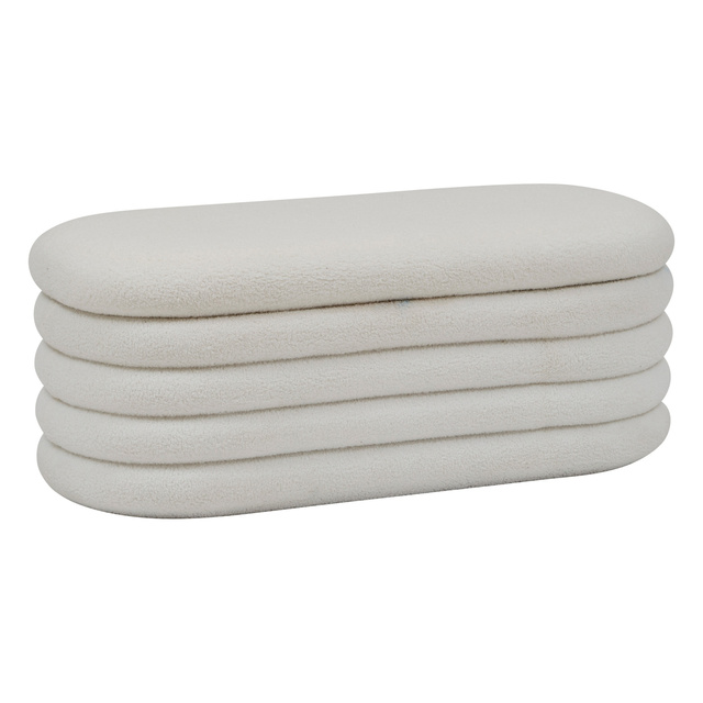 Scaun pentru hol GIULIA boucle, cu spațiu de depozitare, 110 x 46 x 40,5 cm