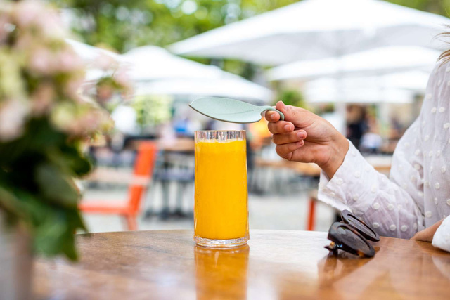 Farfurioare pentru gustare LEAF-ON - set de 4, KOZIOL