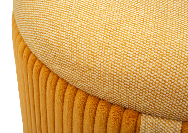 Set de 2 pufuri BOLZANO cu spațiu de depozitare ascuns și capac detașabil, Ø 38 cm & Ø 32 cm