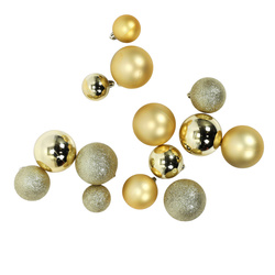 Set de globuri de Crăciun de dimensiuni diferite, 70 de bucăți.