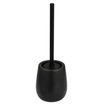 Perie de toaleta NERNO cu recipient ceramic, Ø 10,5 cm