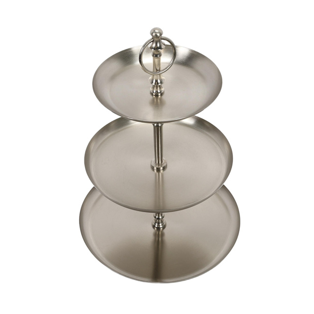 Platou metalic cu 3 niveluri, 50 cm