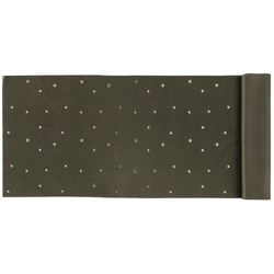 Culoar din velur pentru masă, 35 x 100 cm, cu stele aurii, verde