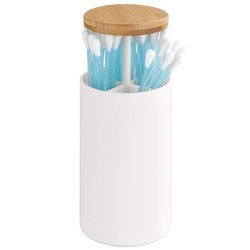 Recipient pentru betisoare urechi LARESA, alb, WENKO