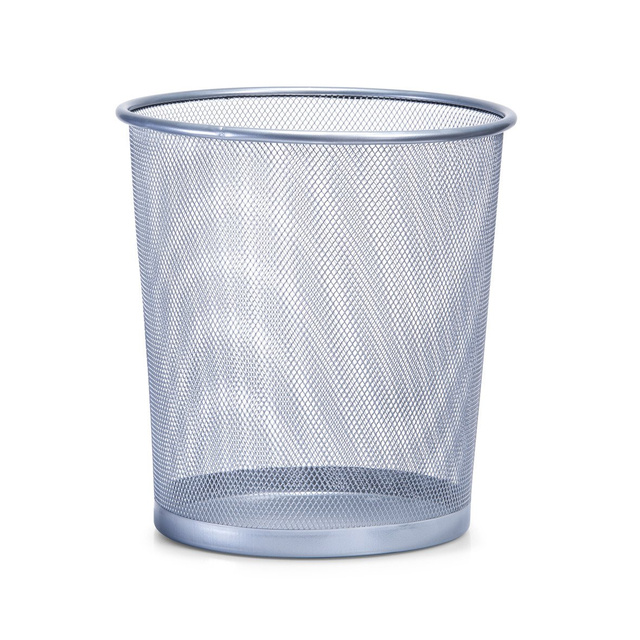 Coș de hârtie din plasă de oțel, ZELLER, gri