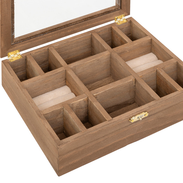 Cutie de bijuterii din lemn FLORAL, 20,5 x 5,3 x 15 cm