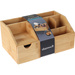 Organizator pentru cosmetice, din bambus, natural, 24 x 15 x 11 cm