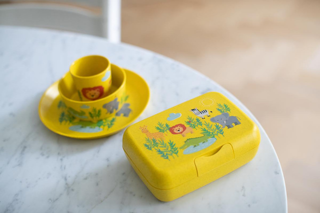 Set de prânz pentru copii, din material organic, KOZIOL