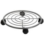 Suport metalic pentru ghiveci cu roți, 35 cm