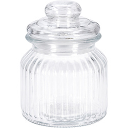 Borcan cu nervuri cu capac etanș, 500 ml