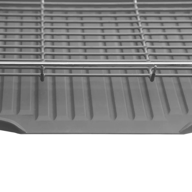 Uscător de vase pe două niveluri, scurgător practic de bucătărie cu tavă, rezistent la umiditate