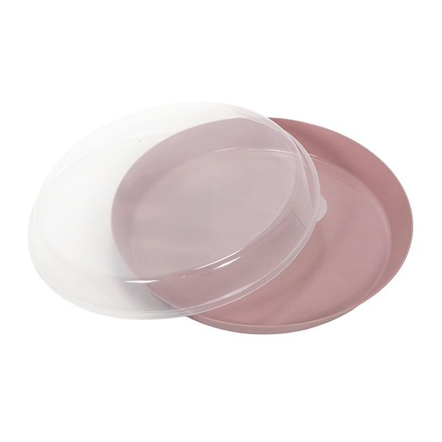 Tava din plastic cu capac, Ø 35,5 x 8,5 cm