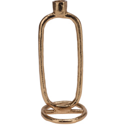 Sfeșnic decorativ, auriu, aluminiu