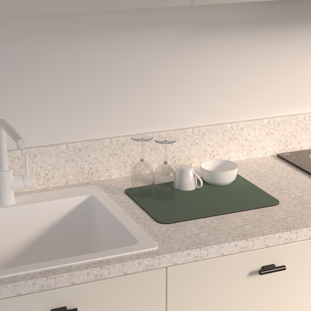 Covoraș de uscare diatomit pentru vase, 40 x 30 cm