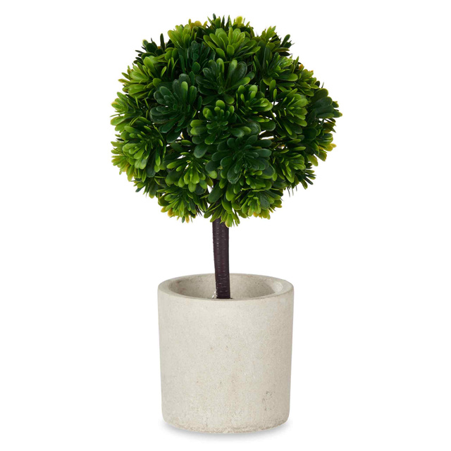 Arbust ornamental artificial in ghiveci ceramic, 24 cm