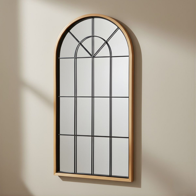 Oglindă decorativă mare suspendată ARCUS, 110 x 56 cm