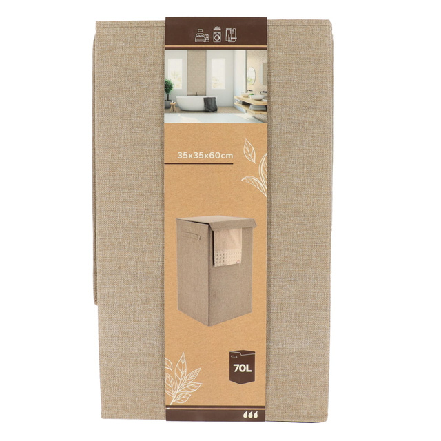 Coș de rufe textil LAGOM, închis, 70 l