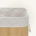Coș de rufe din bambus cu sac detașabil, 60 l