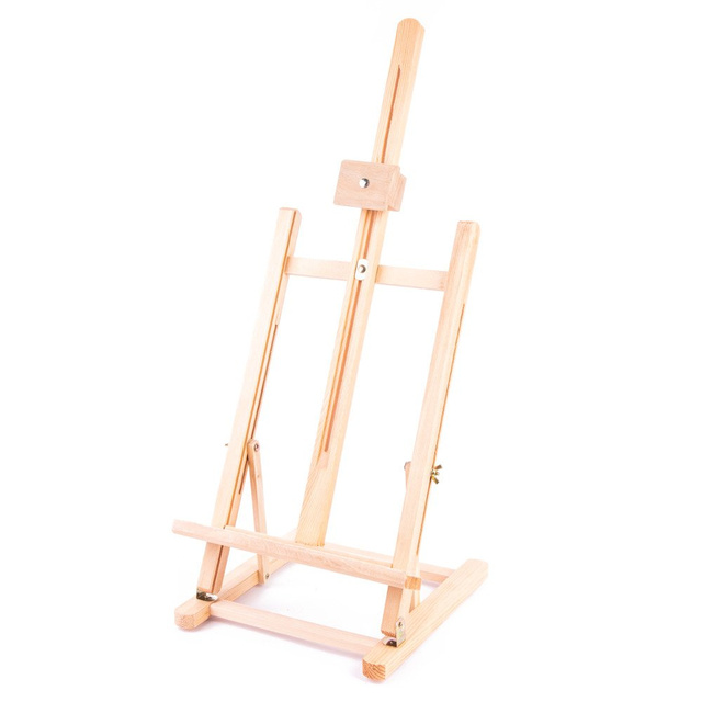 Șevalet din lemn cu înălțime reglabilă, pentru copii și adulți