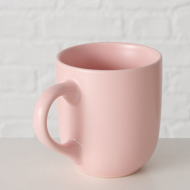 Cană ceramică roz PASTELL, 300 ml
