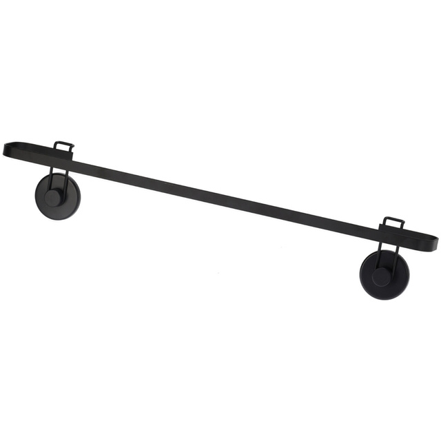 Suport pentru prosoape de baie cu ventuze, 60 x 8,5 x 11 cm