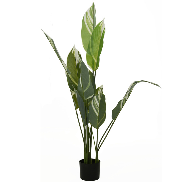 Planta artificiala cu frunze mari, 118 cm