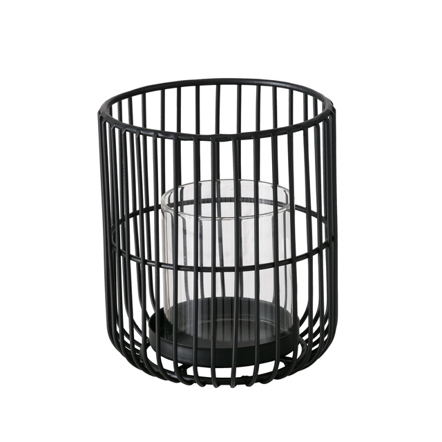 Lantern metalic cu insert de sticla CINDY, 14 - 20 cm