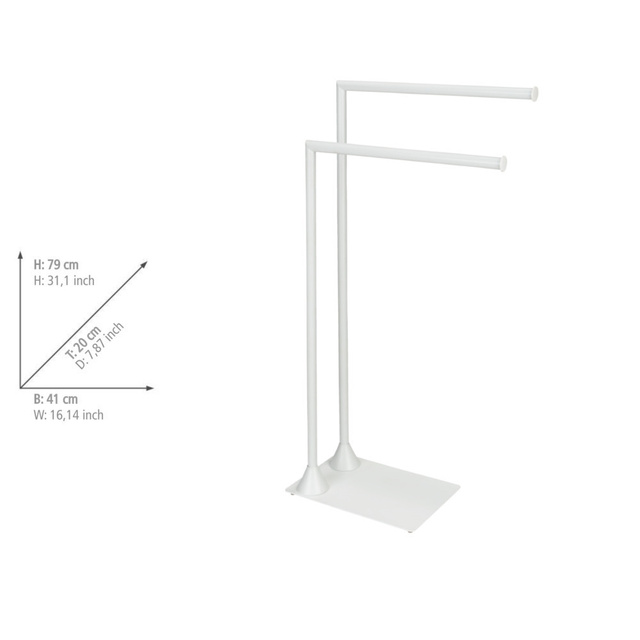Suport metalic pentru prosoape HELLA, doua brate