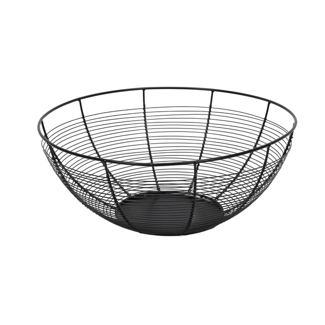 Coș pentru fructe negru Contemp, metal
