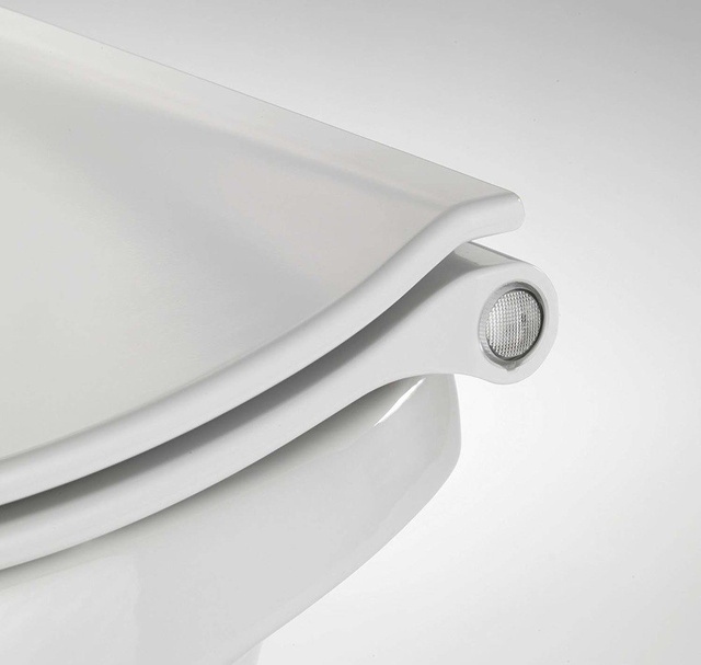 Capac de toaletă cu iluminare cu LED, mecanism Easy Close, Duroplast, WENKO