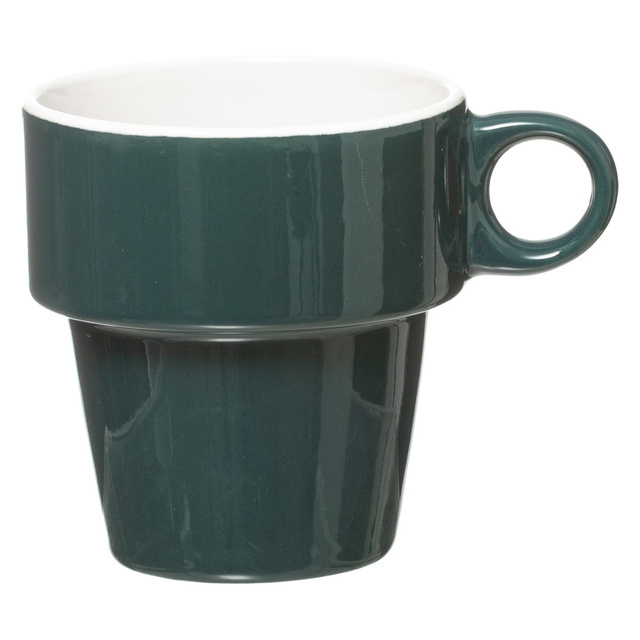 Set 6 cesti colorate pentru cafea + suport metalic