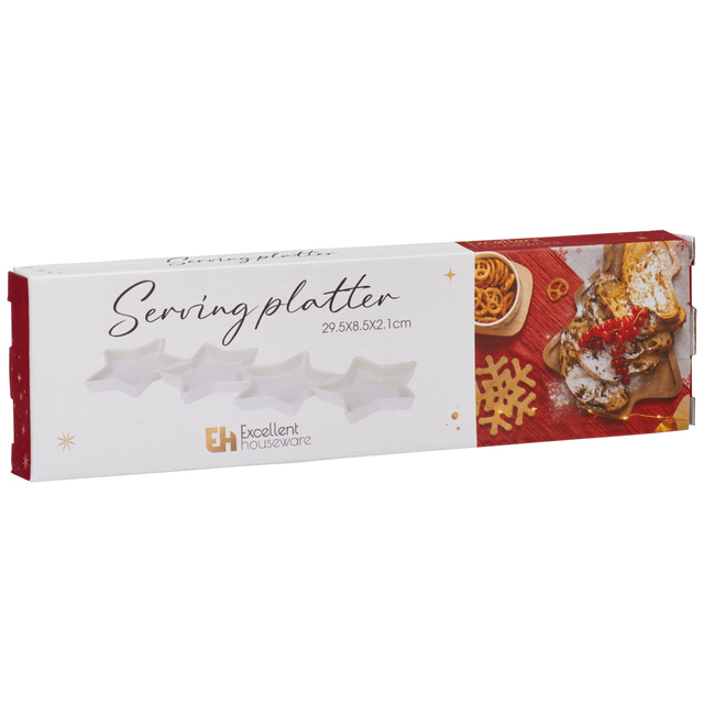 Platou pentru aperitive în formă de stele, 30 x 9 cm