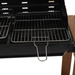 Gratar de gradina cu raft din lemn, BBQ