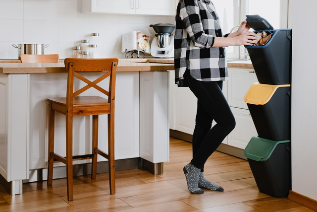 Set containere deșeuri, 4 bucăți, 25l, BINI