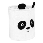 Coș pentru jucării PANDA cu urechi, Ø 35 cm