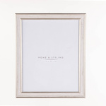 Ramă foto, imitație de lemn alb, 24 x 29 cm