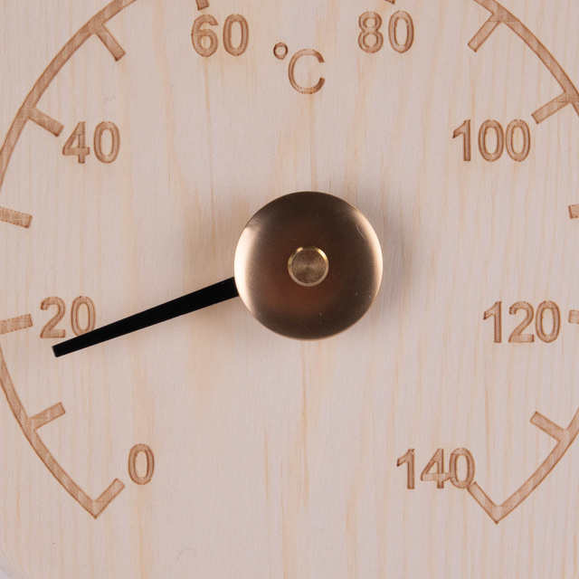 Termometru sauna, lemn de pin