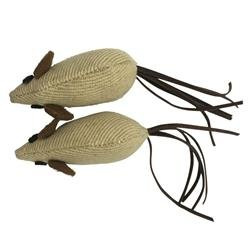 Jucărie pisică MOUSE, poliester, 14 cm, 2 buc