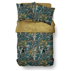 Lenjerie de pat din bumbac 220 x 240 cm AIRY DAWN, model floral, model 2